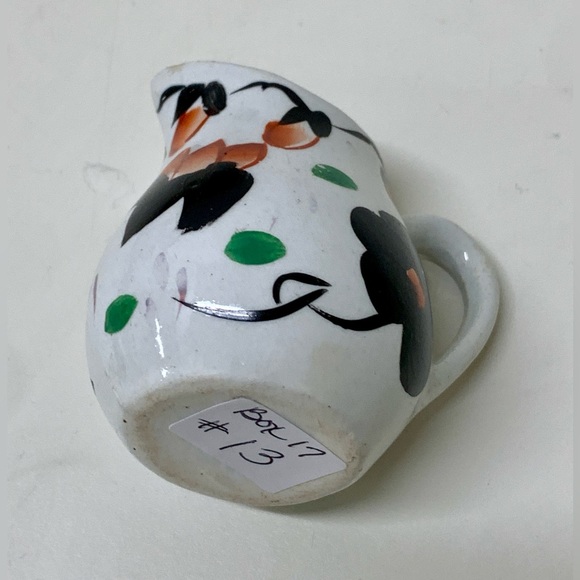 19th Century Vtg Gaudy Welsh Cyclamen Pattern Hand Painted Miniature Jug RARE - Picture 7 of 16